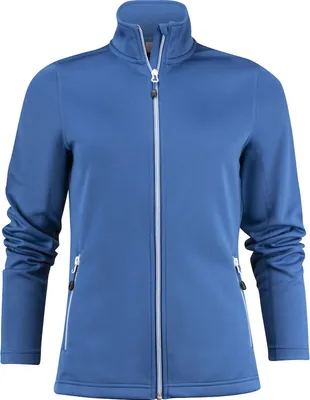 Produktbild von Damen Sweatjacke Powerslide Rot Stretch 280 g/m² mit Vordertaschen und Kontrast-Reißverschlüssen