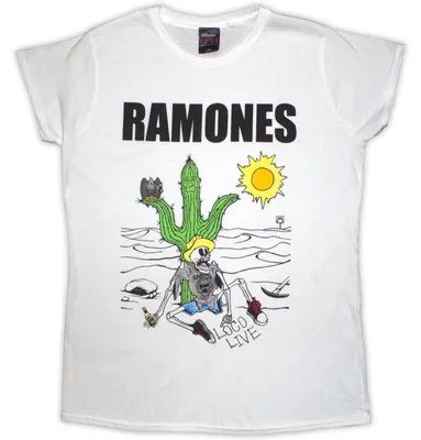 Obrázok produktu pre Ramones Loco Live White L Dámske Tričko