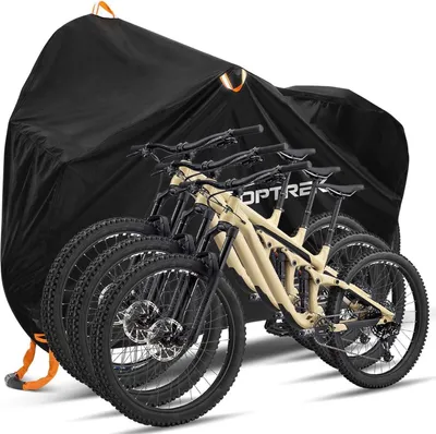 Produktbild von Toptrek Fahrradabdeckung 2 Fahrräder Wasserdicht 210D Oxford Gewebe 210x110x95cm
