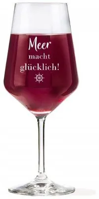 Produktbild von Gilde Weinglas Wellenglück Meer macht Glücklich Glas