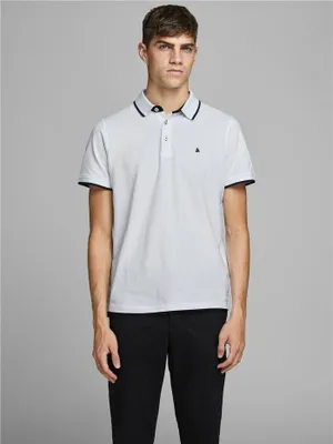 Immagine prodotto di jack and jones polo uomo jack and jones 12136668 paulos white