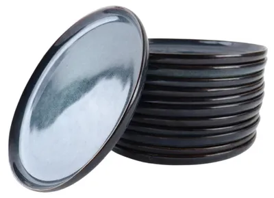 Immagine prodotto di Set di 12 piatti piani da 26 cm in Vetroceramica blu