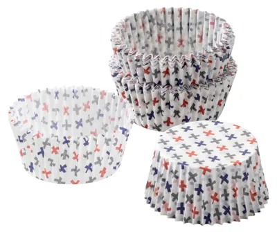 Papier-Backförmchen, 50 Stück, hitzebeständig, rund, 5 cm, weiß