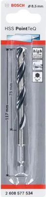 Produktbild von Bosch HSS PointTeQ HEX Metallbohrer DIN338 8,5mm, 1er VE, 2608577534