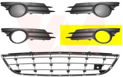 Image de VAN Wezel Grille d'aération, pare-chocs ** Equipart ** (3750593) adaptable sur Opel