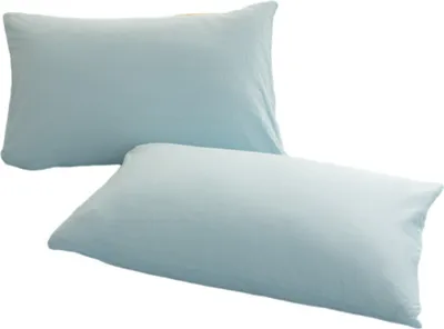 Produktbild von Kissenbezüge, 2er-Set, Standardgröße 48x74cm, Weiche Und Atmungsaktive Baumwoll-Kissenbezüge, Hautfreundliche Kissenbezüge(Hellblau)