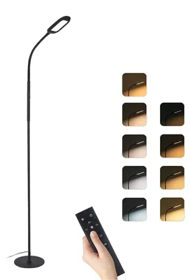 LED-Standleuchte 10 W dimmbar 4 Farbtemperaturen Fernbedienung Touch