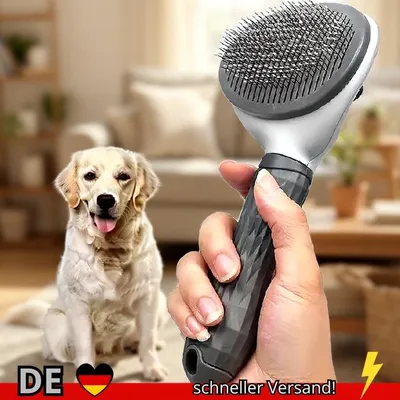 Produktbild von Haustier Hund Pinsel Katze Kamm Selbst Reinigung Pet Haar Entferner Bürste