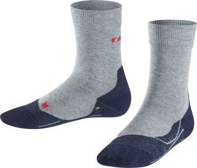 Immagine prodotto di Calzini da corsa FALKE RU4 per bambini, grigio chiaro, taglia 35-38