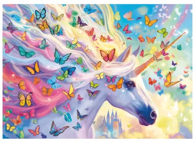 Produktbild von EDUCA Puzzle Regenbogen-Einhorn 500 Stü ck