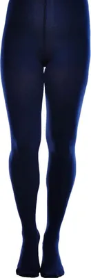 Produktbild von Aurellie Blickdichte und warm 60 DEN Mikrofaser Strumpfhose ohne Muster  Navyblau XL