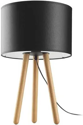 Produktbild von Tokyo Night Lamp 1X Buche/Schwarz E27 TK Lighting