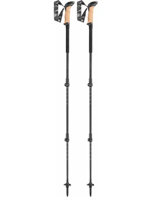 Produktbild von LEKI Black Series Carbon, Unisex, Teleskopisch, Wandern, Trecken, I-Typ-Griff, Aluminum (HTS 6.5), Carbon (PRC 1000), 235 g