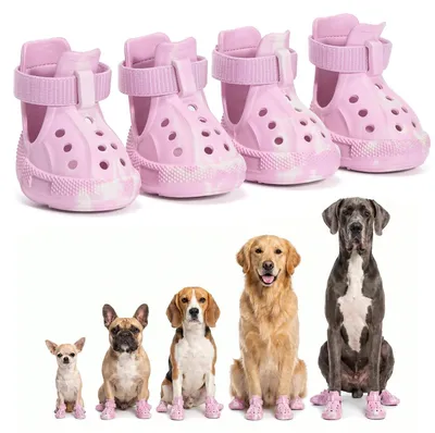 Immagine prodotto di Scarpe impermeabili antiscivolo per cani, confezione da 4 pezzi