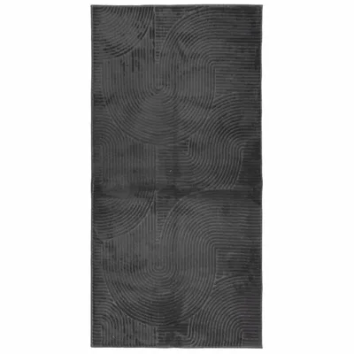 Produktbild von vidaXL Teppich IZA Kurzflor Skandi-Stil Anthrazit 100x200 cm