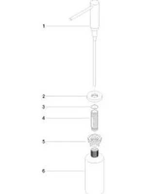 Produktbild von DORNBRACHT 82444970-42 Spender mit Rosette SERIENNEUTRAL