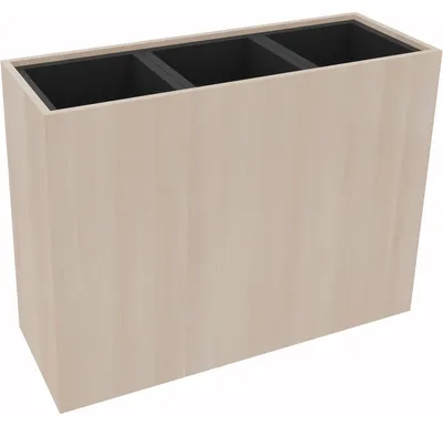 Produktbild von Pflanzgefäß 3er hoch B1062xT380H800mm Akazie