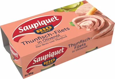 Produktbild von Saupiquet Thunfisch Filets in Olivenöl (2 x 80 g)