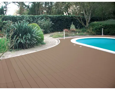 Produktbild von KOVALEX | 4 m | Braun 140x20 mm WPC Terrassendiele, Hohlkammerprofil, 2 in 1 Wendediele, Germany, rutschfest, pflegeleicht, recyclingfaehig, fuer Terrasse und Balkon