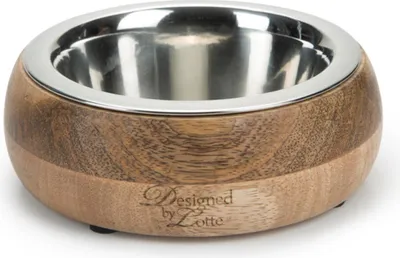 Image de Designed by Lotte écuelle en bois Mandira écuelle pour chien, taille:350 ml