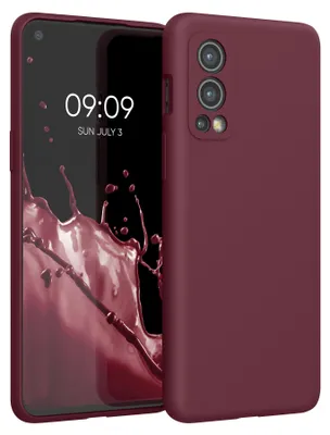 Produktbild von kwmobile Handyhülle für OnePlus Nord 2 5G Hülle - Case Silikon - Kabelloses Laden - Schutzhülle Cover in Tawny Red