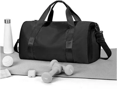 Produktbild von Unyqoos® Wasserdichte Sporttasche – geräumige Unisex-Tasche mit Nassfach & belüftetem Schuhfach, verstellbare Tragegurte, 23 x 46 x 21 cm, 0,65 kg