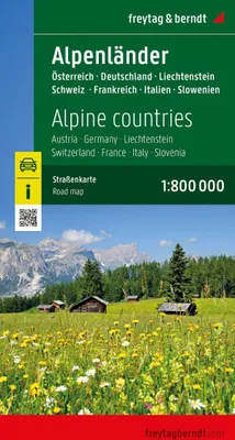 Immagine prodotto di Paesi alpini 1:800 000 / carta turistica