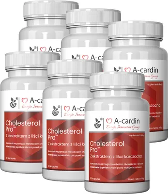 Immagine prodotto di Integratore alimentare A-cardin Colesterolo Pro capsule di carciofo 180 pz.