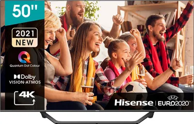 Produktbild von Hisense 50 A7GQ, 127 cm (50"), 3840 x 2160 Pixel, QLED, Smart-TV, WLAN, Schwarz, Grau