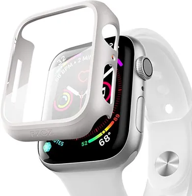 Produktbild von Gehäuse-Displayschutzfolie für Apple Watch Series 3 2 1 42 mm Weiß