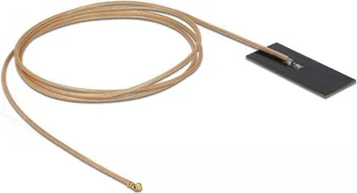 Obrázok produktu pre DeLOCK 12609, 1,2 dBi, 2.4 - 2.5/5.15 - 5.875 GHz, 50 ohm, MHF, Čierna, 1 m