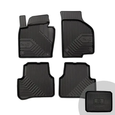 Produktbild von FROGUM No.77 Gummimatten Ganzjahresset von Auto Fußmatten Autofussmatten für VW CC 2012-2016, für VW Passat B6 2005-2010, für VW Passat B7 2010-14, für VW Passat CC 2008-12
