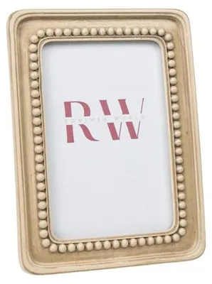 Fotorahmen, Kunstharz, beige, 2 x 15 x 10 cm