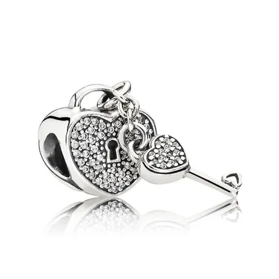 Image de Charm Pandora Moments, cœur, argent 925, zirconium blanc - 791429CZ