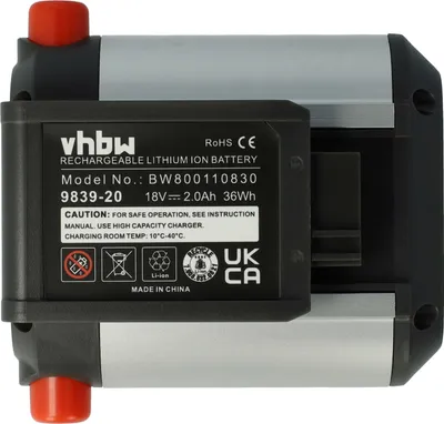 Produktbild von vhbw Akku kompatibel mit Gardena AccuJet Li-18 (9335-20) Rasenmäher Grasschere, Strauchschere Heckenschere Gartengeräte (2000mAh 18V Li-Ion)