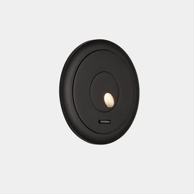 Produktbild von LEDS-C4 Radar, Oberfläche, Rund, 1 Glühbirne(n), 3000 K, IP20, Schwarz