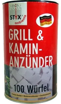 Immagine prodotto di Schmalfuss Styx accendino per barbecue cubetti di paraffina Contenuto 100 pezzi