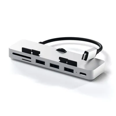 Immagine prodotto di Satechi ST-TCIMHS replicatore di porte e docking station per laptop USB 3.2 Gen 1 (3.1 Gen 1) Type-C Argento