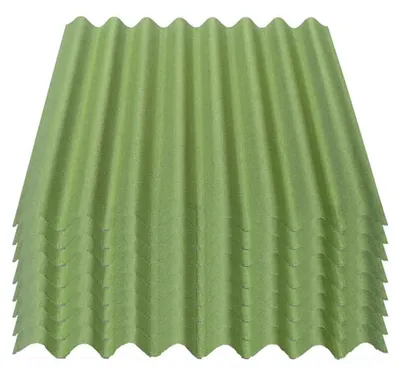 Produktbild von Onduline Easyline Dachplatte Wandplatte Bitumenwellplatten Wellplatte 8x0,76m²  - grün