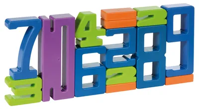 Produktbild von Eduplay Zahlen-Bausteine Set - Lernspielzeug 17-teilig