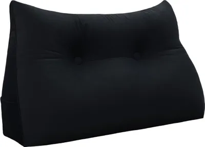 Zdjęcie produktu dla Duża ergonomiczna poduszka na zagłówek aksamitna poduszka klinowa, poduszka do czytania, poduszka klinowa, poduszka na plecy, poduszka wypoczynkowa, poduszka dekoracyjna