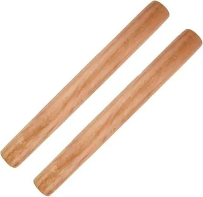 Produktbild von 2 Stück Nudelholz, 30 x 3CM Teigroller Holz zum Backen Backzubehör Rolling Pin für Nudelteig Kekse Pizza Kuchen Fondant Mürbeteig Cookie