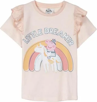 Produktbild von Kurzarm-T-Shirt für Kinder Peppa Pig Hellrosa - 3 Jahre
