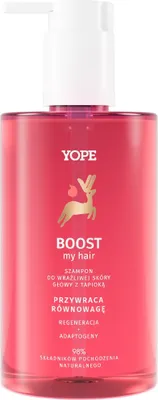 Obrázok produktu pre Yope, Boost Šampón pre citlivú pokožku hlavy, 300 ml
