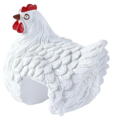 Immagine prodotto di Omgoods - Set di galline decorative per giardino, altezza 14 cm