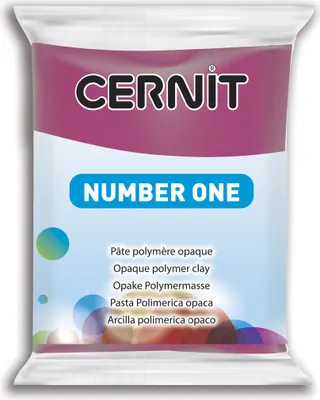Produktbild von Cernit 6x Number One 56g, Bordeaux - Bordeaux CE0900056411C