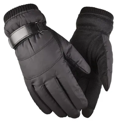 Produktbild von Winterhandschuhe für Radfahrer – Winddicht und wasserdicht – Touchscreen-fähig – Rutschfest – Schwarz – Für Damen und Herren