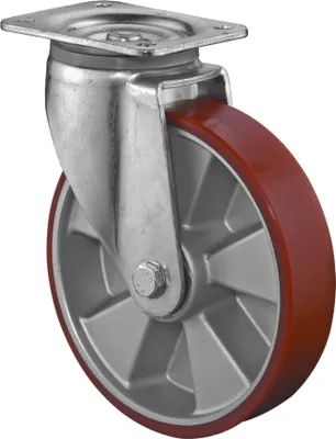 Immagine prodotto di Ruota girevole per carichi pesanti D.200mm Trgf.800kg Cast-PU 135mm 110mm BS ROLLEN