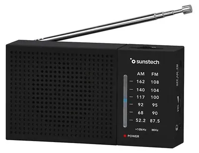 Imagen del producto de Sunstech Rps412bk: Radio portátil transparente, talla única / Enchufe europeo 220V. Transparente, talla única
