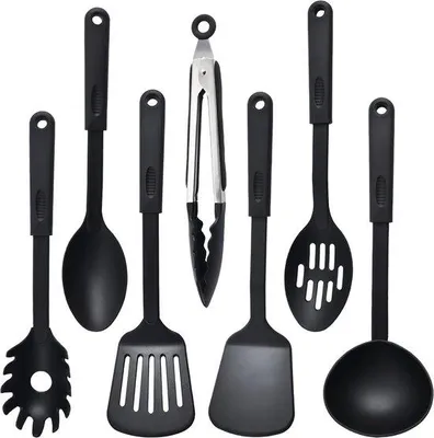 Image de Brosse de toilettes en silicone avec support et raclette